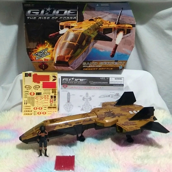NEW G.I. Joe Vintage 2008 The Rise Of Cobra Sand Viper Desert Battle Jet Works